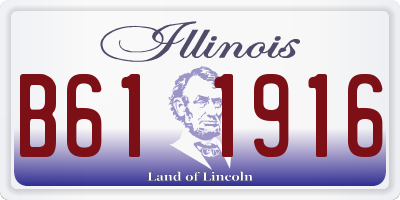 IL license plate B611916