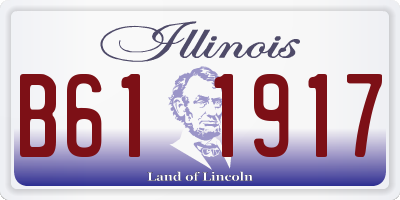 IL license plate B611917