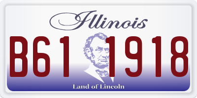 IL license plate B611918