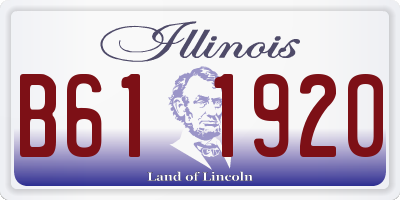 IL license plate B611920