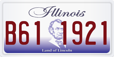 IL license plate B611921