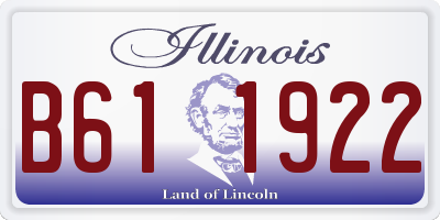 IL license plate B611922