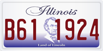 IL license plate B611924