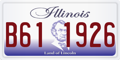 IL license plate B611926