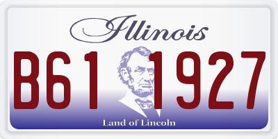 IL license plate B611927