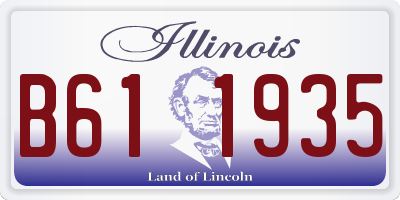 IL license plate B611935