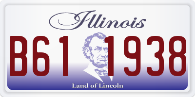 IL license plate B611938