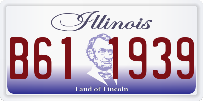 IL license plate B611939
