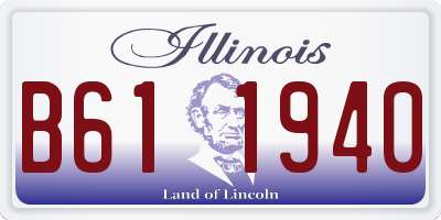 IL license plate B611940