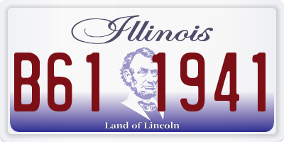 IL license plate B611941