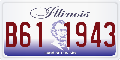 IL license plate B611943