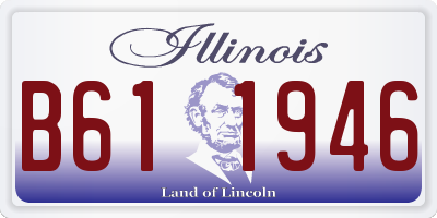 IL license plate B611946