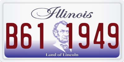 IL license plate B611949