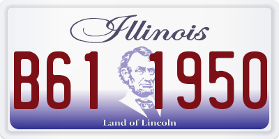 IL license plate B611950