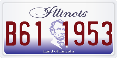 IL license plate B611953