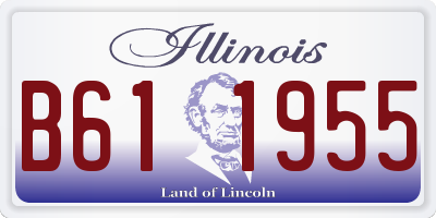 IL license plate B611955