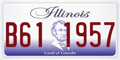 IL license plate B611957