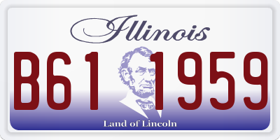 IL license plate B611959