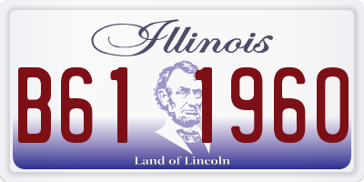 IL license plate B611960