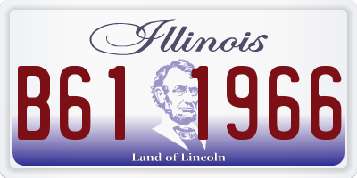 IL license plate B611966
