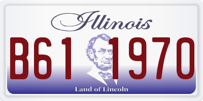 IL license plate B611970