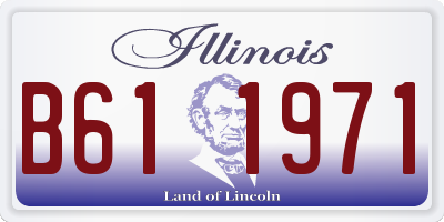 IL license plate B611971