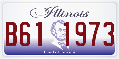 IL license plate B611973