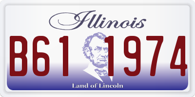 IL license plate B611974