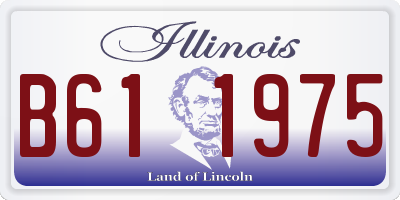 IL license plate B611975