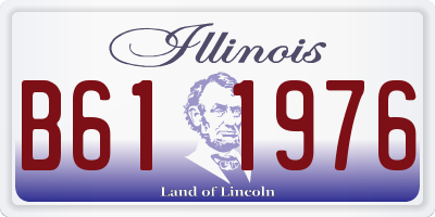 IL license plate B611976