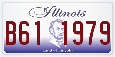 IL license plate B611979