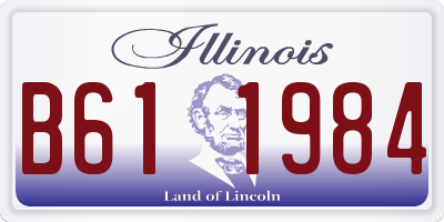 IL license plate B611984
