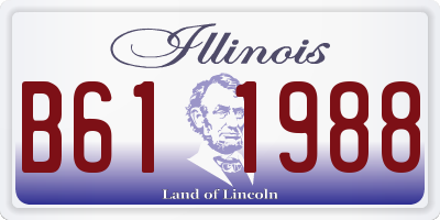 IL license plate B611988