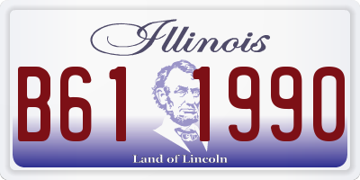 IL license plate B611990
