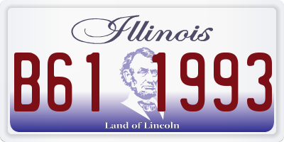 IL license plate B611993
