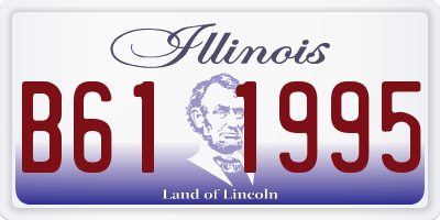 IL license plate B611995