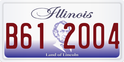 IL license plate B612004