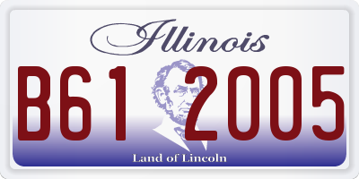 IL license plate B612005