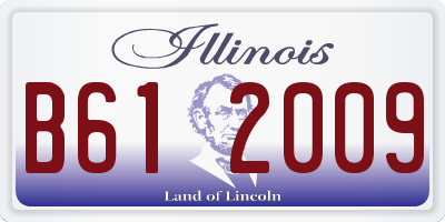 IL license plate B612009