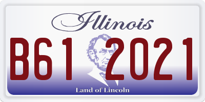 IL license plate B612021