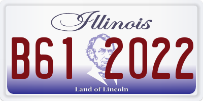 IL license plate B612022