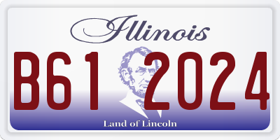 IL license plate B612024