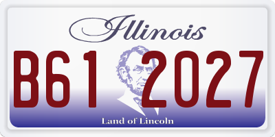IL license plate B612027