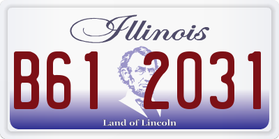 IL license plate B612031