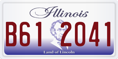 IL license plate B612041