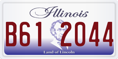 IL license plate B612044