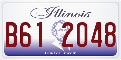 IL license plate B612048