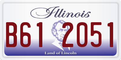 IL license plate B612051