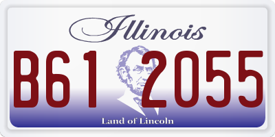IL license plate B612055