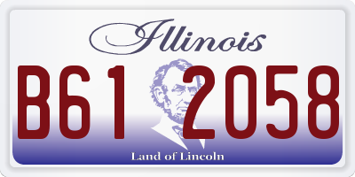 IL license plate B612058